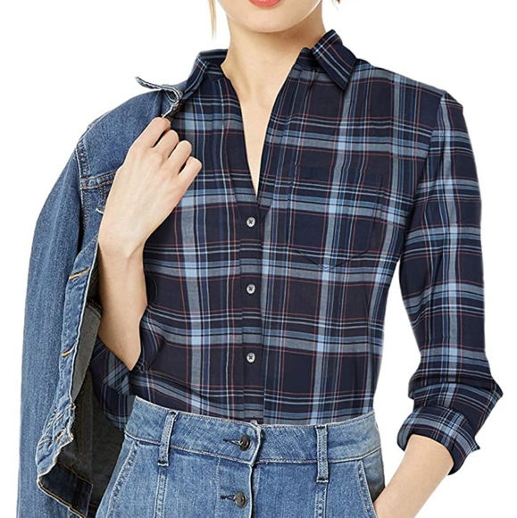 J. Crew Tops - J Crew Mercantile Women Long Sleeve Cotton Button